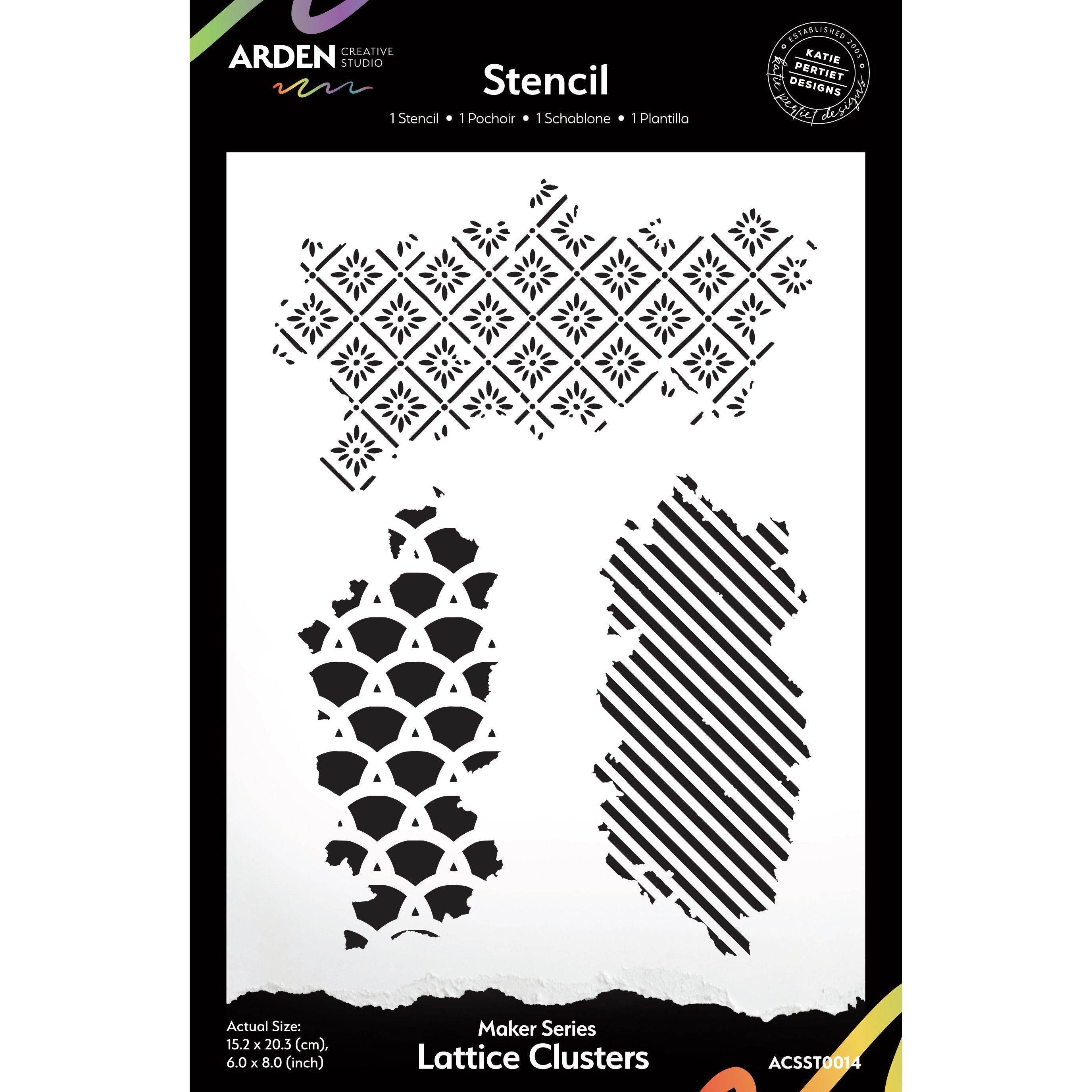 Lattice Clusters 6x8 Stencil | Maker Series