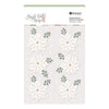 Sleigh Bells Ring Gold Poinsettias Dimensional Acetate Stickers