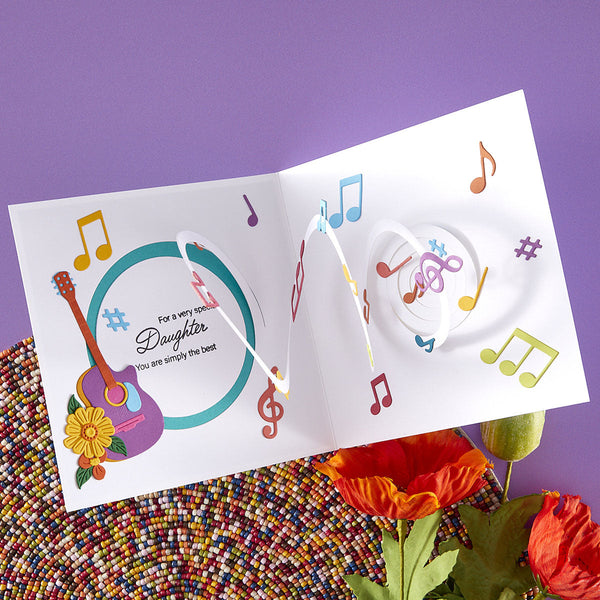 Musical Notes & Stave Pop-Up Etched Dies | Bibi Cameron