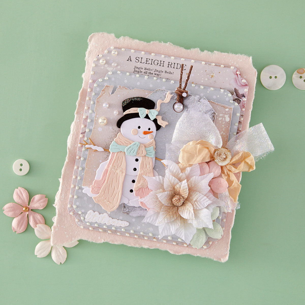 Sweet Snowman Etched Dies | Frank Garcia