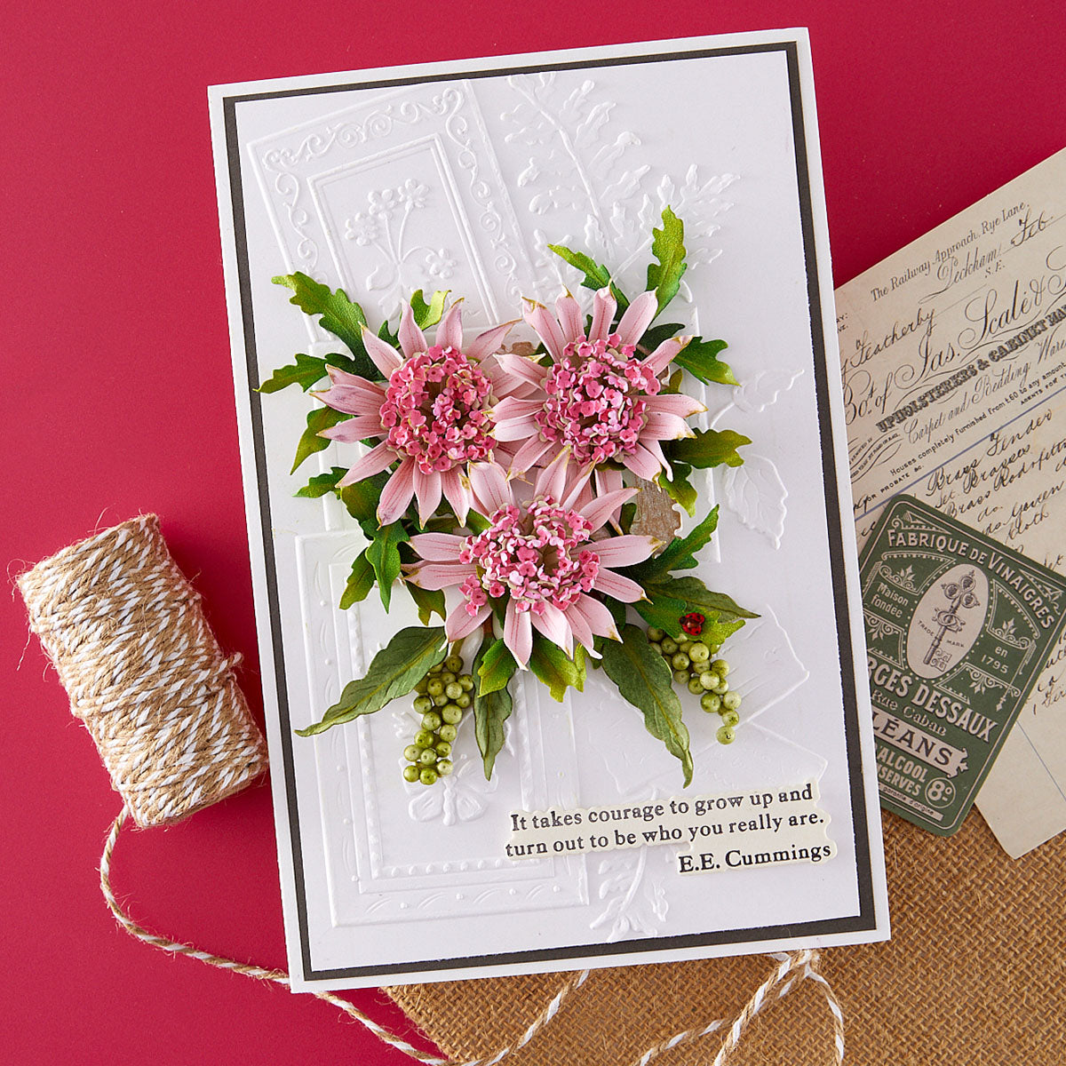 Ode to a Poet 3D Embossing Folder | Susan Tierney-Cockburn