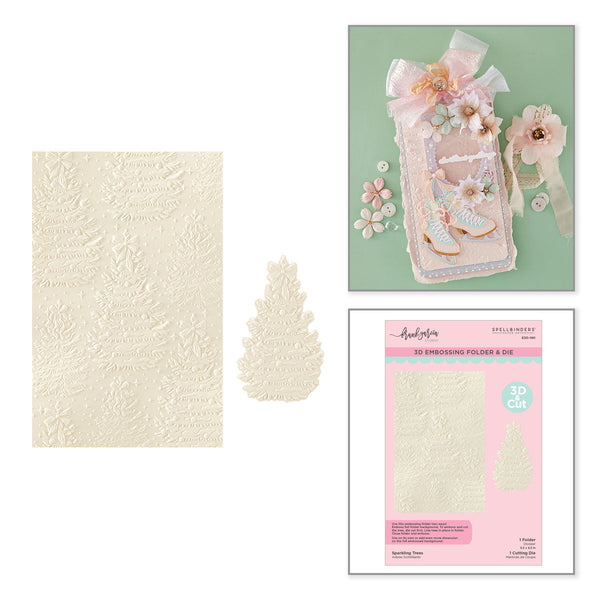 Sparkling Trees 3D & Cut Embossing Folder | Frank Garcia