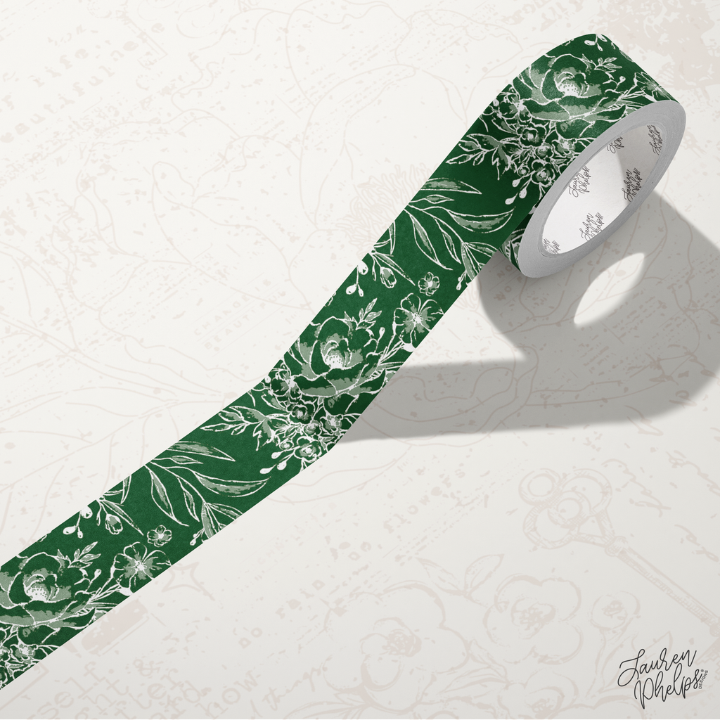 Timber Solid Floral Bloom 15mm Washi