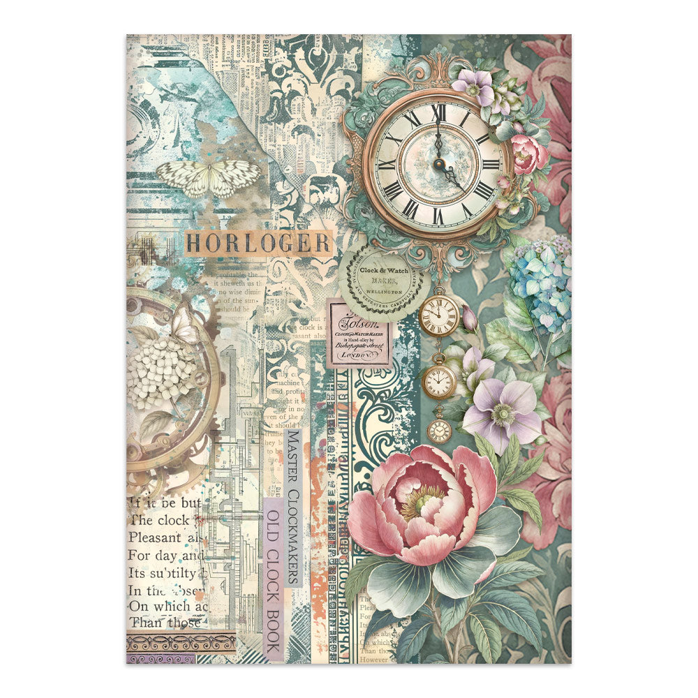 Gardens of Time Junk Journal Book | Backgrounds, Stickers, and Cut-outs