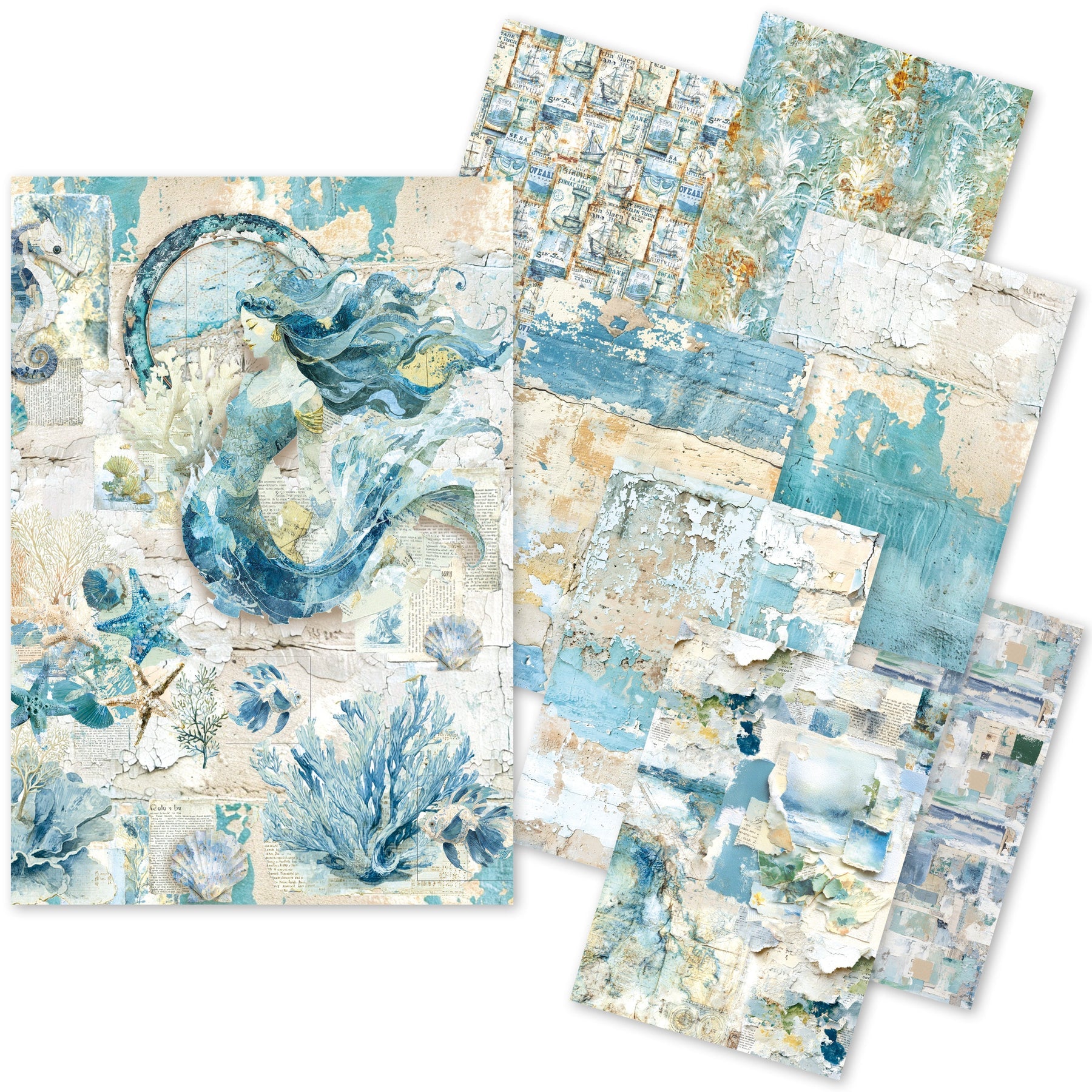 Edge of the Ocean Mixed A5 Tissue & Vellum Craftmix