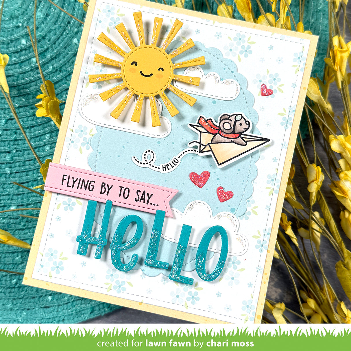 Have a Mice Flight Stamps + Dies Set
