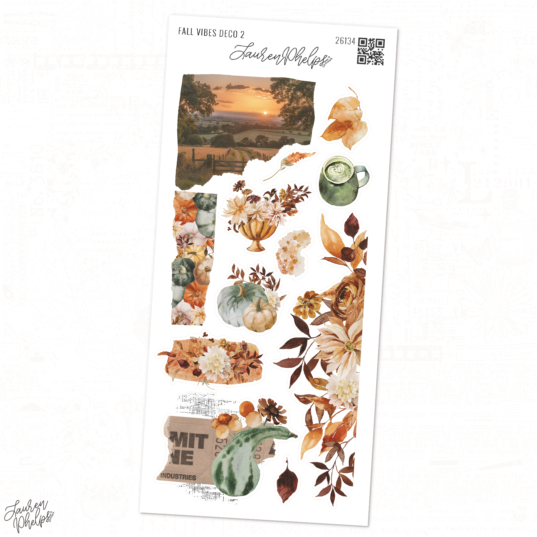 Fall Vibes Deco 2 Sticker Sheet