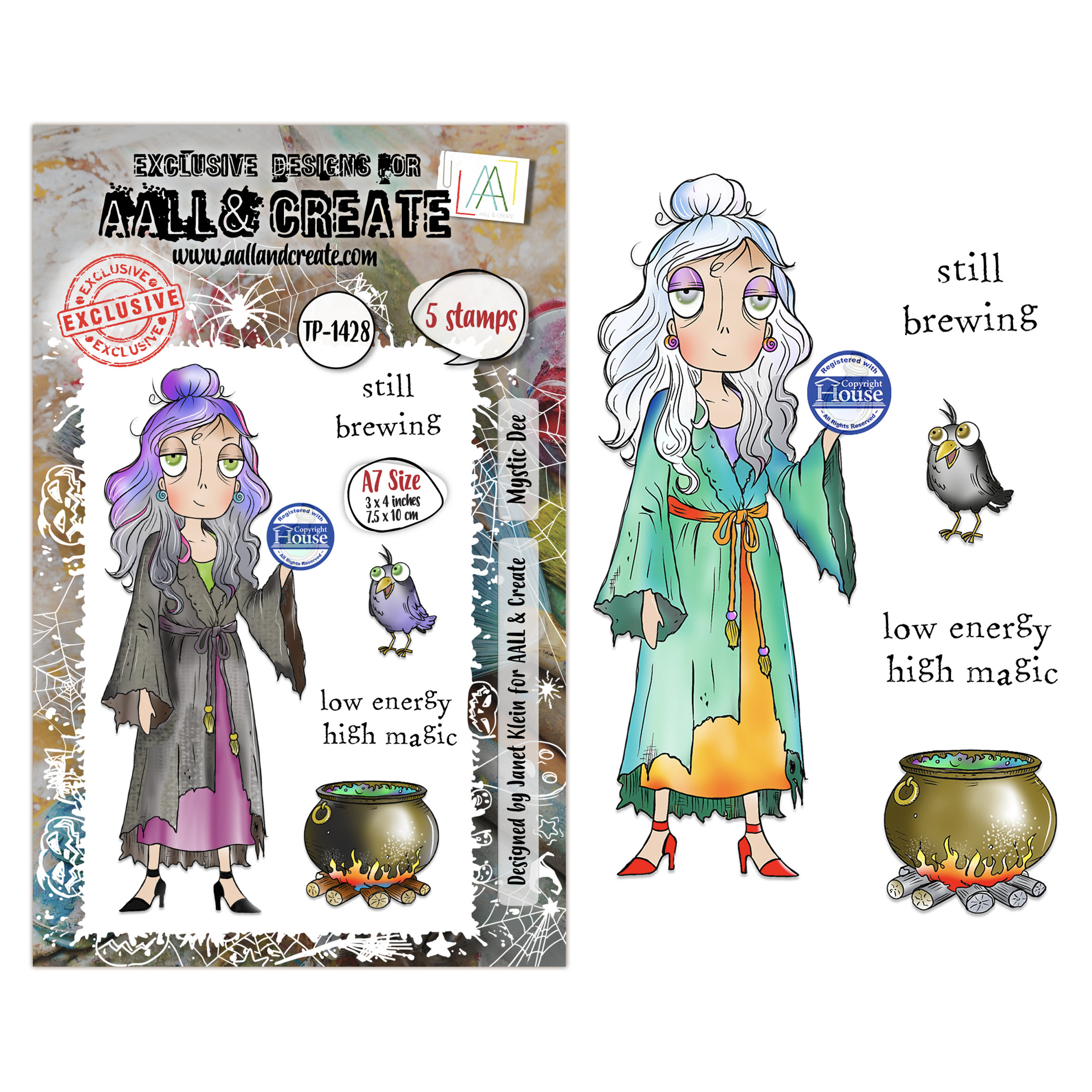 Mystic Dee A7 Stamp Set No. 1428