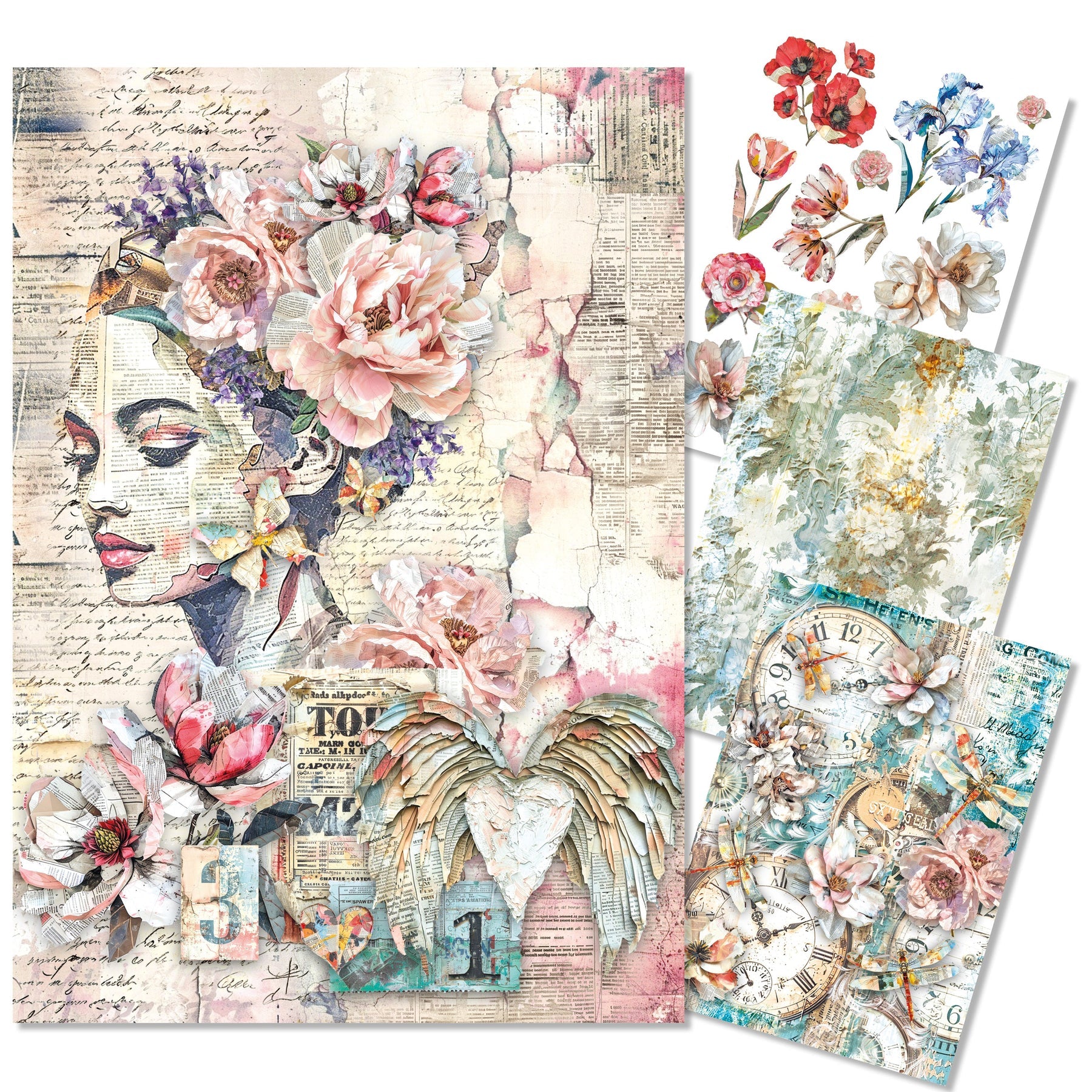 Sound of Spring A4 Mixed 4pc Rice Paper