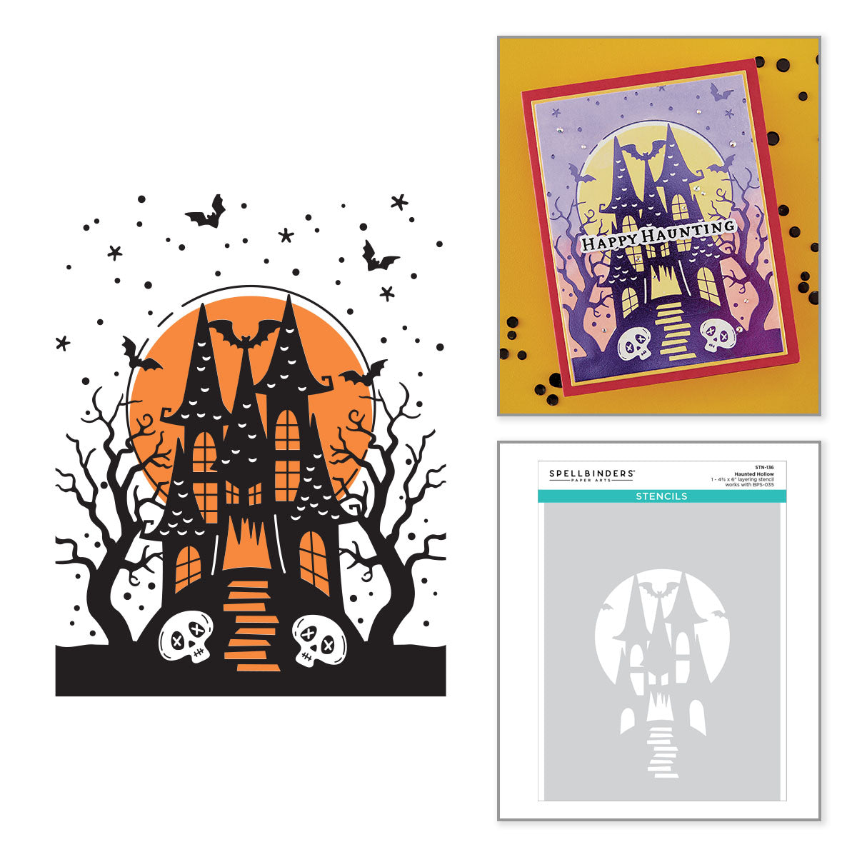 Haunted Hollow Press Plate + Die Set + Stencil Bundle | Betterpress Society August 2026