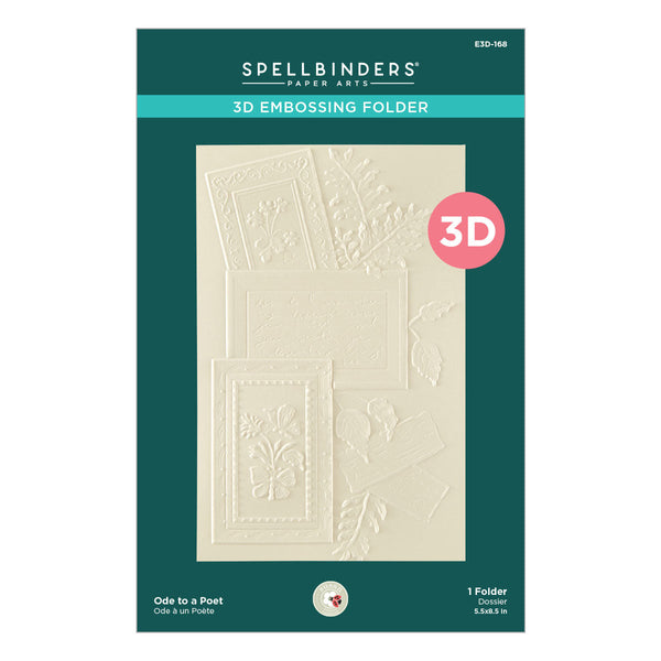 Ode to a Poet 3D Embossing Folder | Susan Tierney-Cockburn