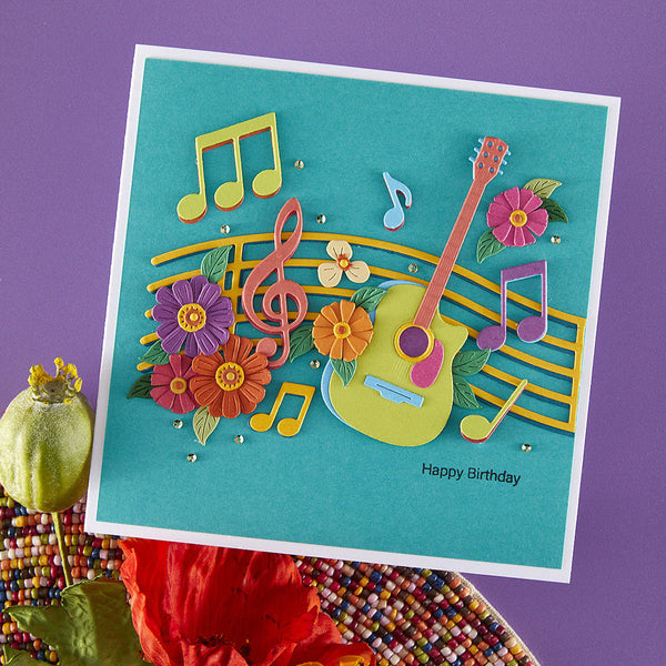 Musical Notes & Stave Pop-Up Etched Dies | Bibi Cameron