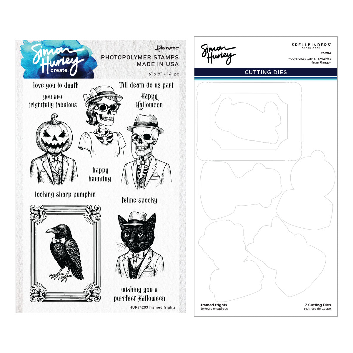 Framed Fright Stamp & Die Bundle | Simon Hurley