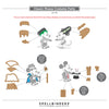 Classic Mouse Costume Party Etched Die Set