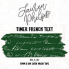 Timber French Text 15mm Washi