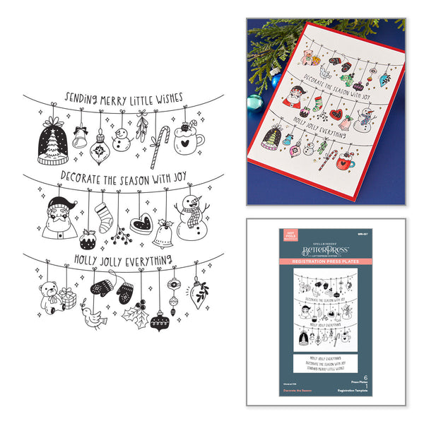 Decorate the Season Registration Press + Foil Plate