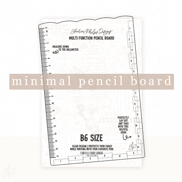 Clear Multi-function Journaling Pencil Board