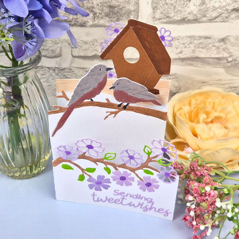 Blossoming Birdhouse Die Set | Moonstone Dies