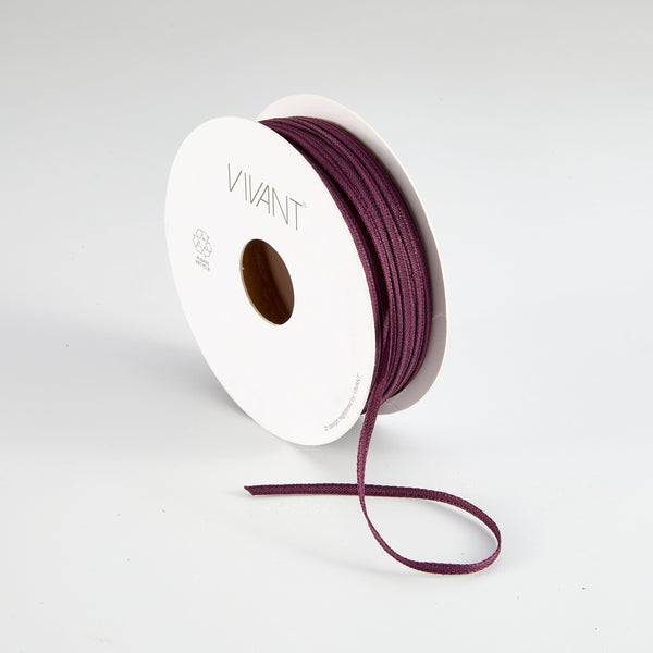 Rose Purple Narrow Texture Ribbon {2 yards}