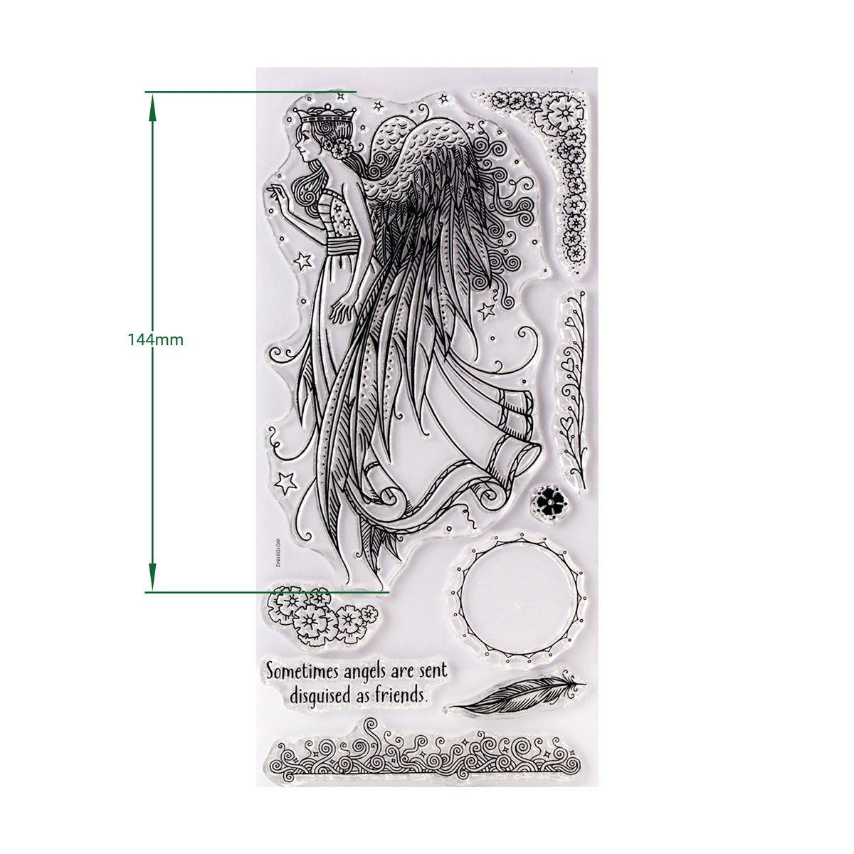 Seraphina Christmas Angel Clear Stamp Set