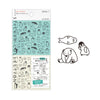 Chat Sea Creatures 2555 Clear Sticker Sheet