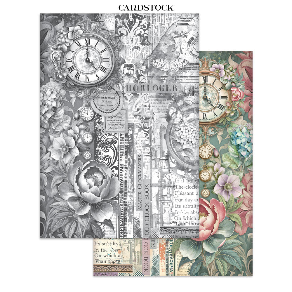 Gardens of Time Junk Journal Book | Backgrounds, Stickers, and Cut-outs