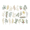 Sleigh Bells Ring Clear Foliage Stickers