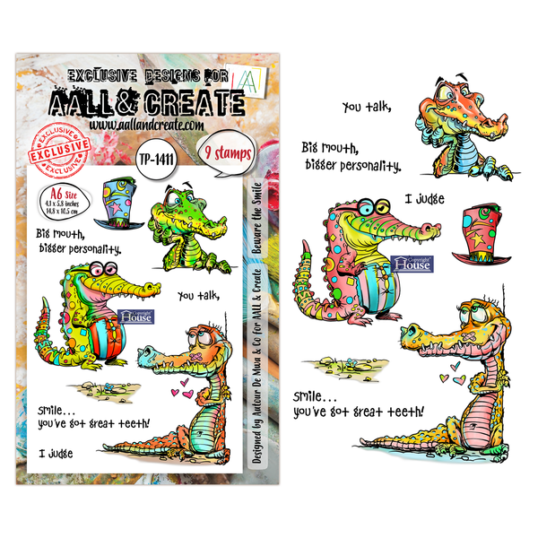 Beware the Smile A6 Stamp Set