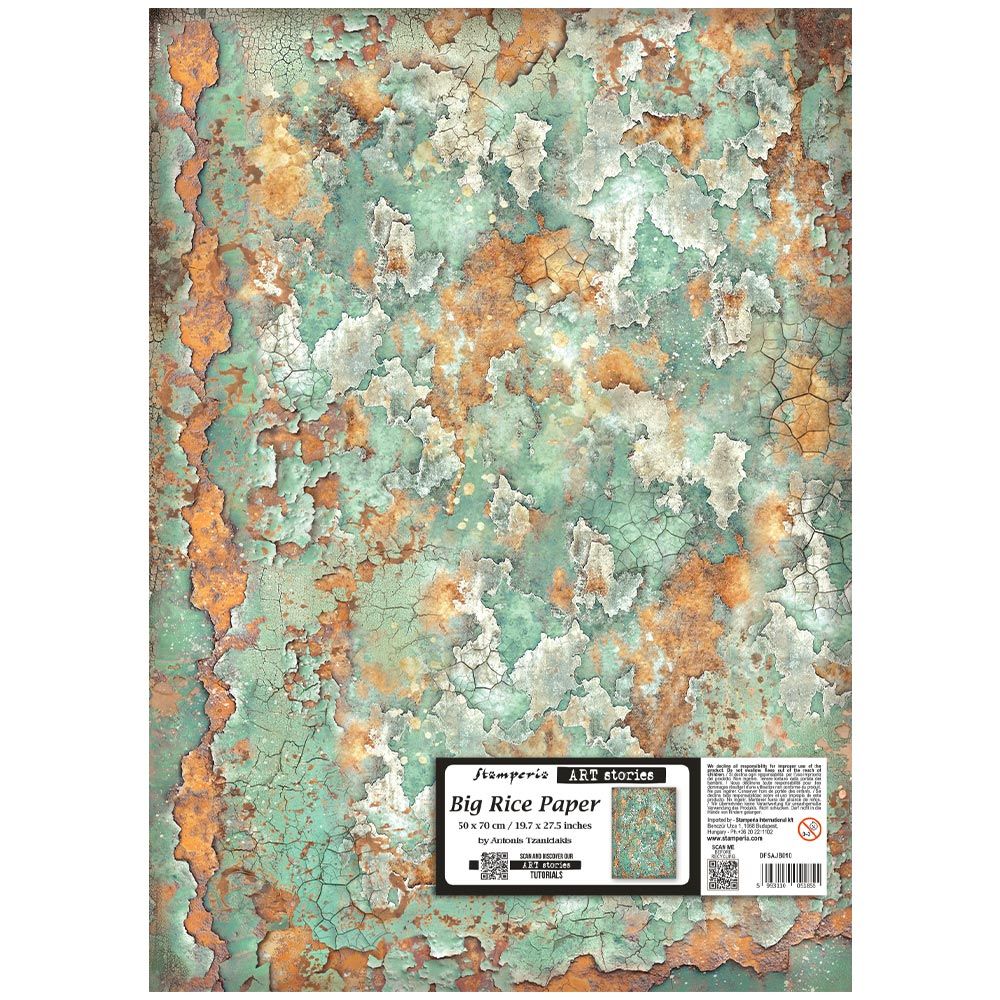 Patina Texture 19x27 Rice Paper Sheet