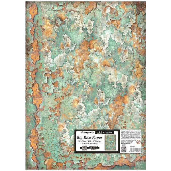Patina Texture 19x27 Rice Paper Sheet