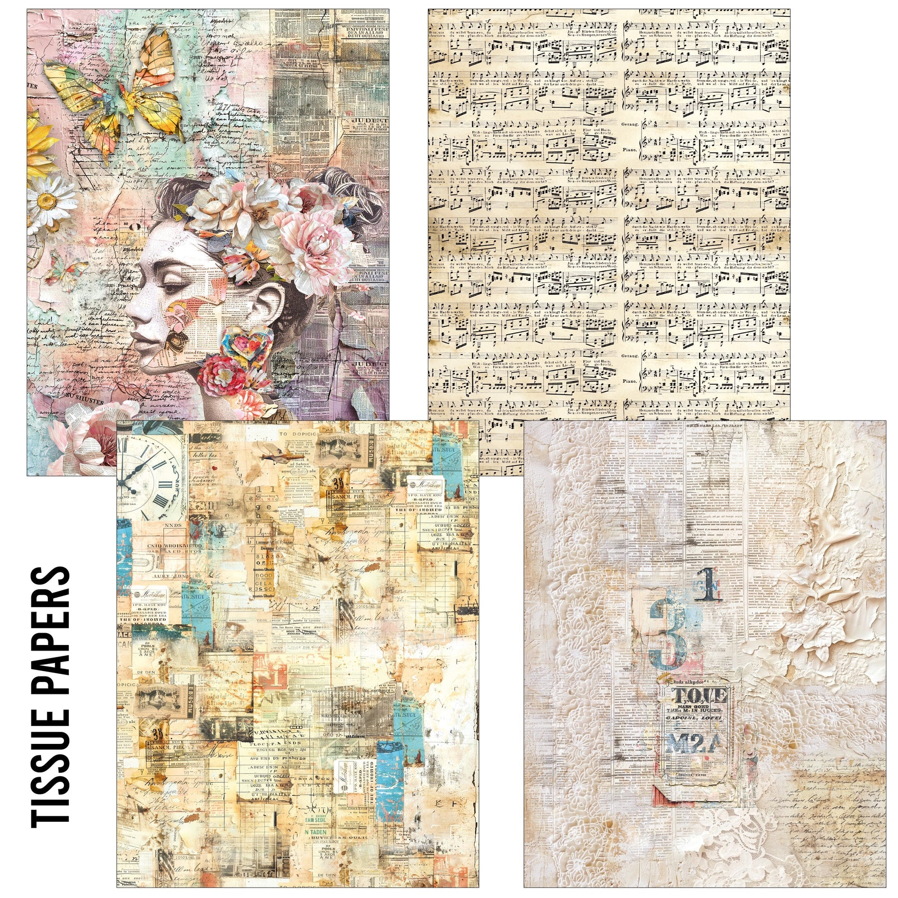 The Sound of Spring Mixed A5 Tissue & Vellum Craftmix