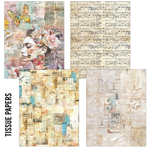 The Sound of Spring Mixed A5 Tissue & Vellum Craftmix