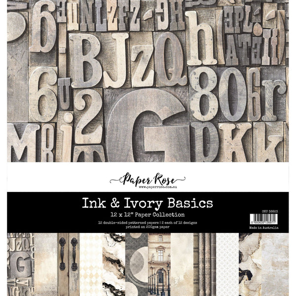 Ink & Ivory Basics 12x12 Paper Collection