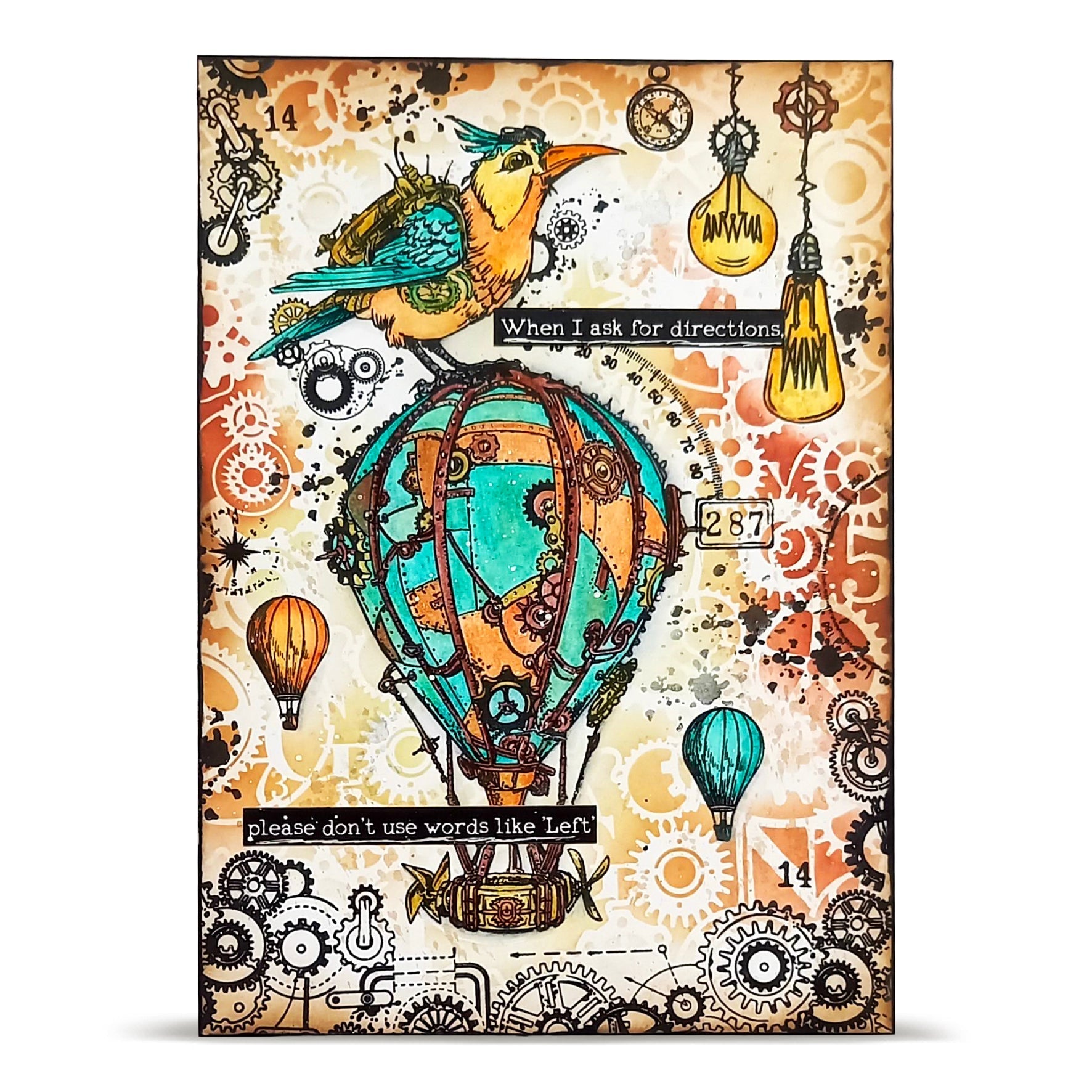 Gearfeather A6 Clear Stamp Set No. 1452
