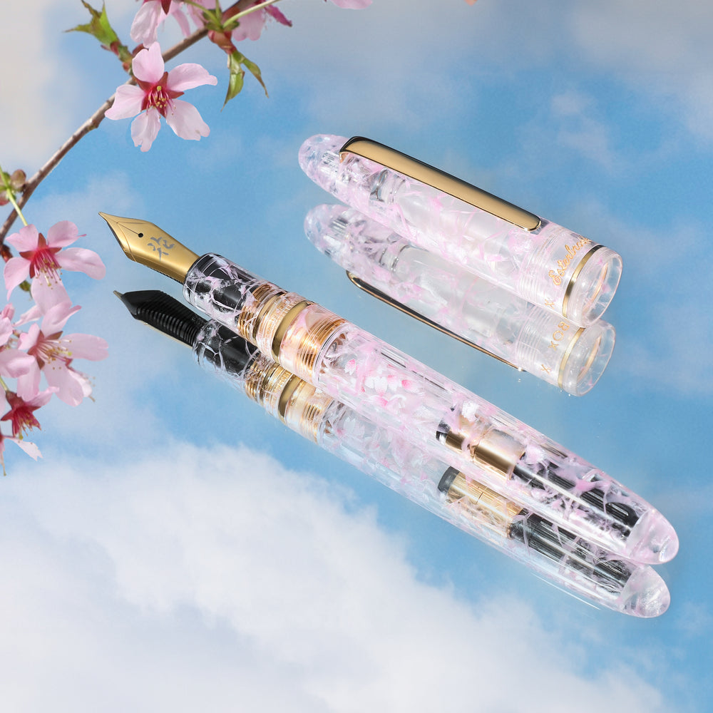 Kachofugetsu Flower Fountain Pen | Bungubox x Esterbrook