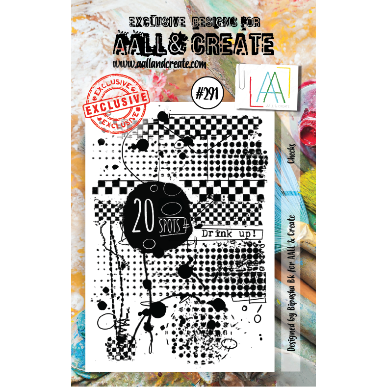 Checks A7 Clear Stamp Set No. 291