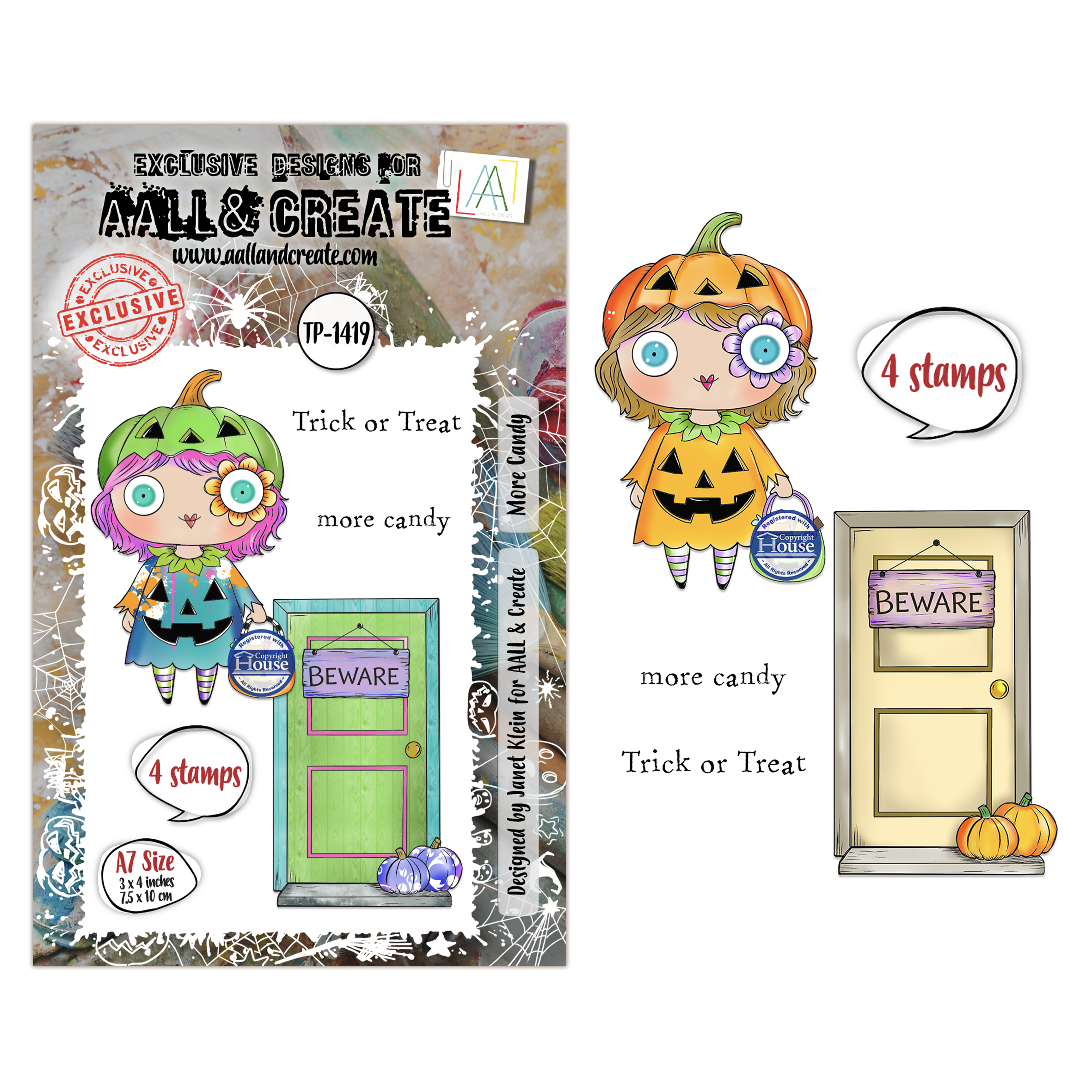 Costume Chronicles Halloween Stamp Bundle | Janet Klein