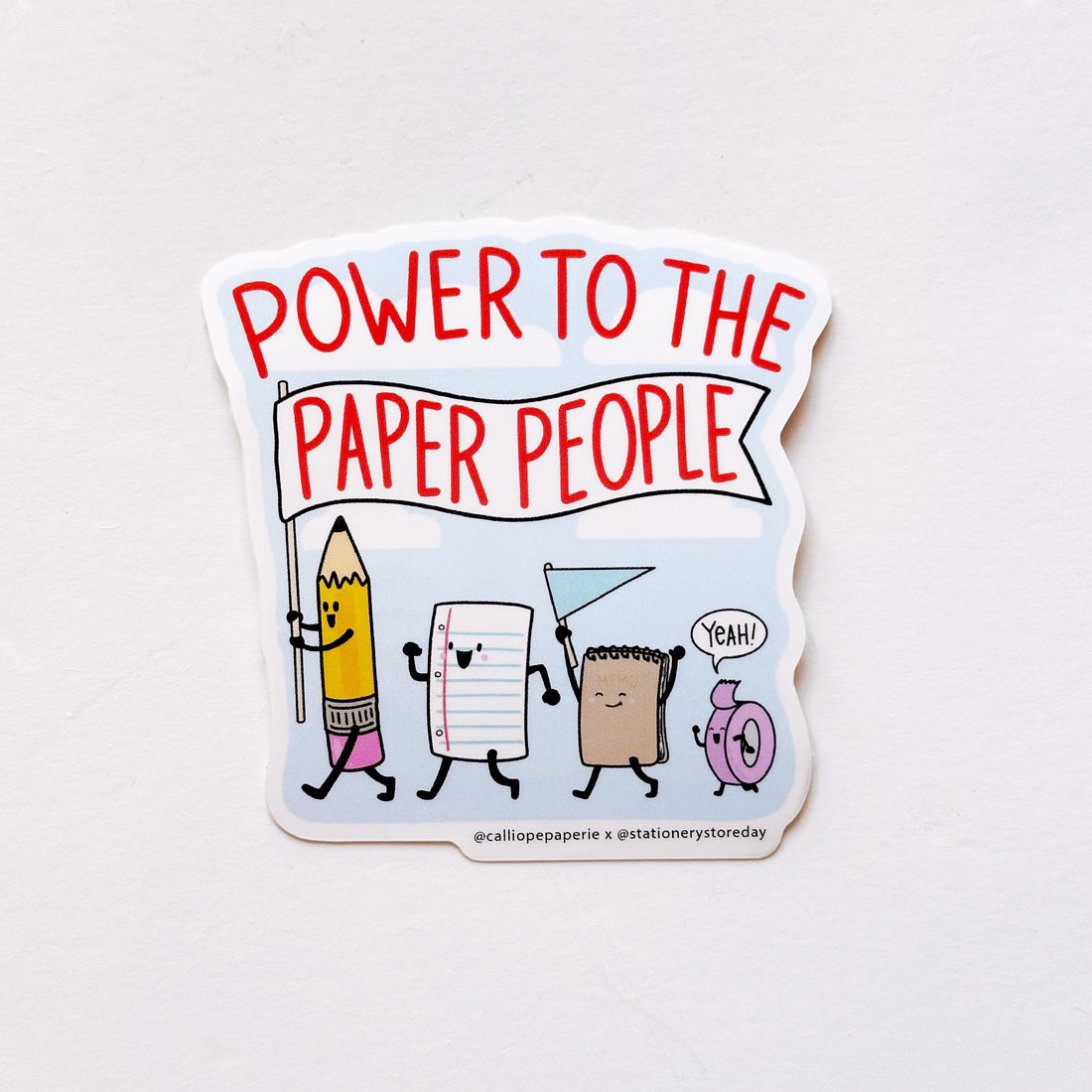 {coming soon!} Power To Paper People Vinyl Sticker | Stationery Store Day 2026
