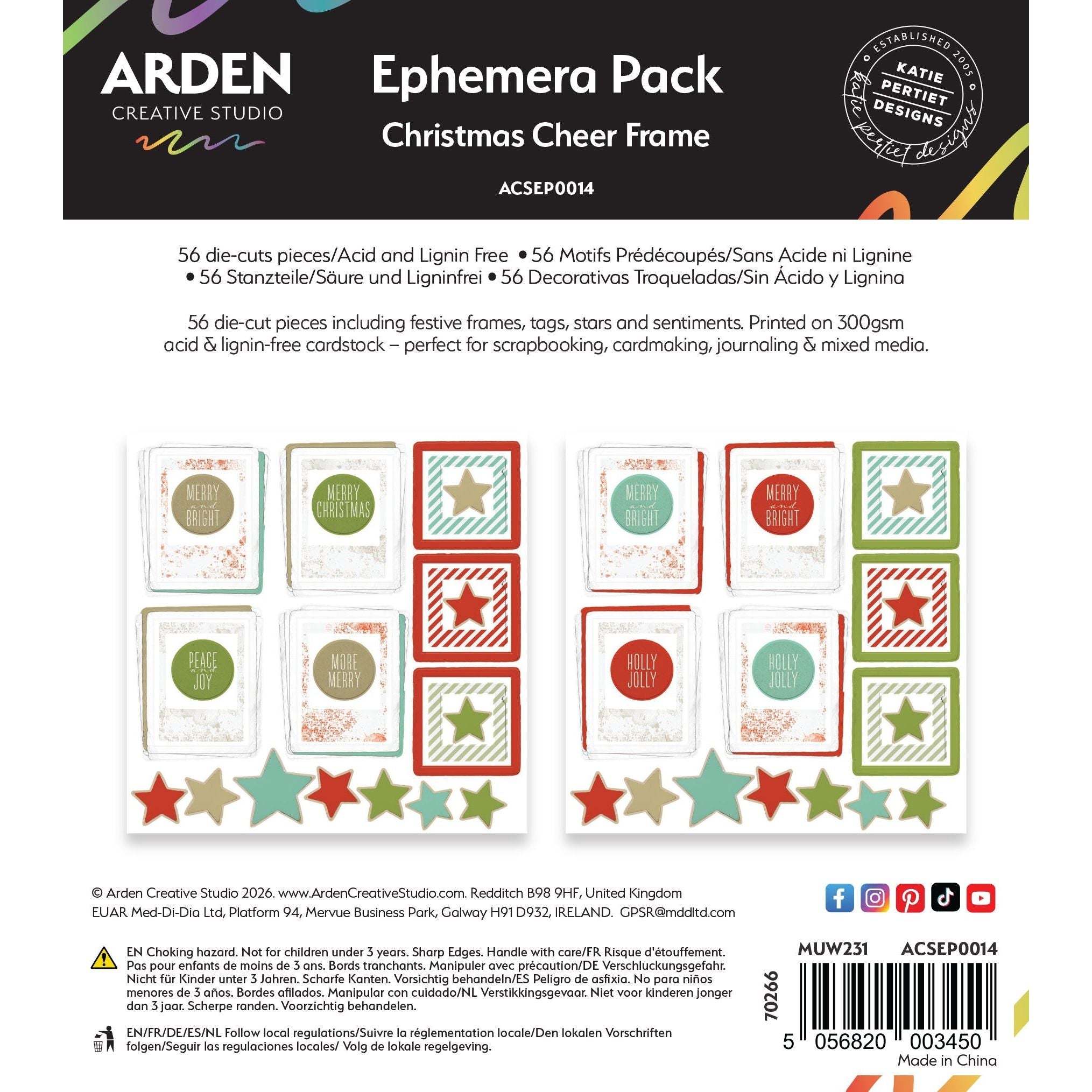 Christmas Cheer Frame Ephemera Pack