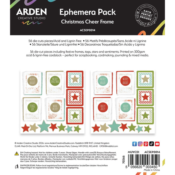 Christmas Cheer Frame Ephemera Pack