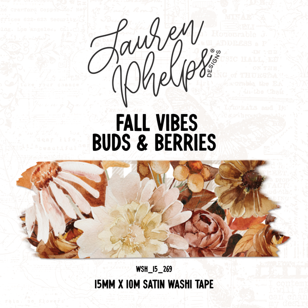 Buds & Berries 15mm Washi | Fall Vibes 2.0
