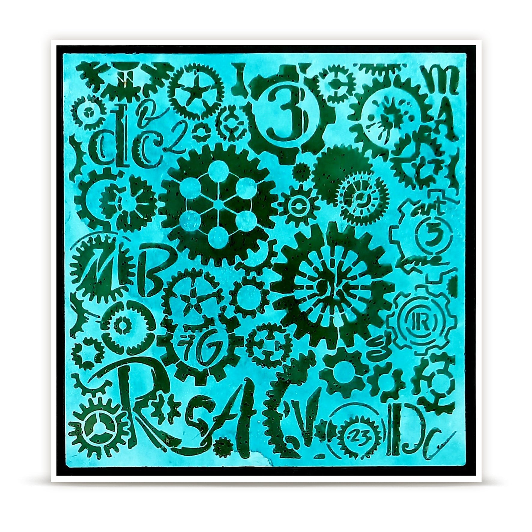 Clockspire 6x6 Stencil No. 269
