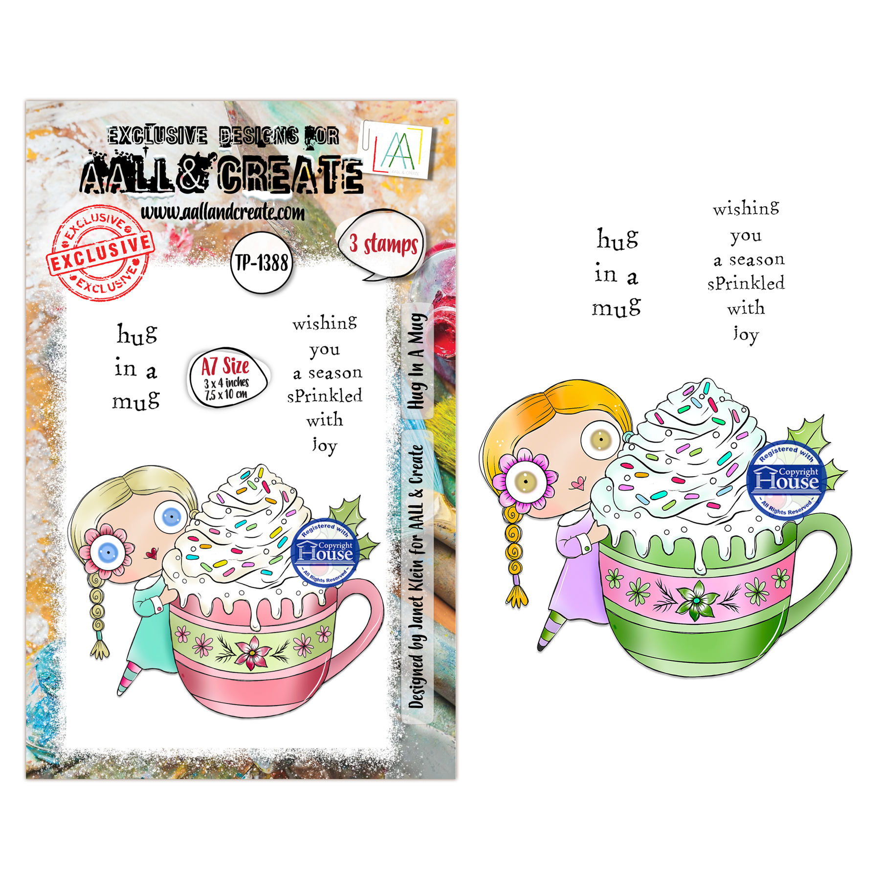 Hug in a Mug A7 Stamp Set No. 1388
