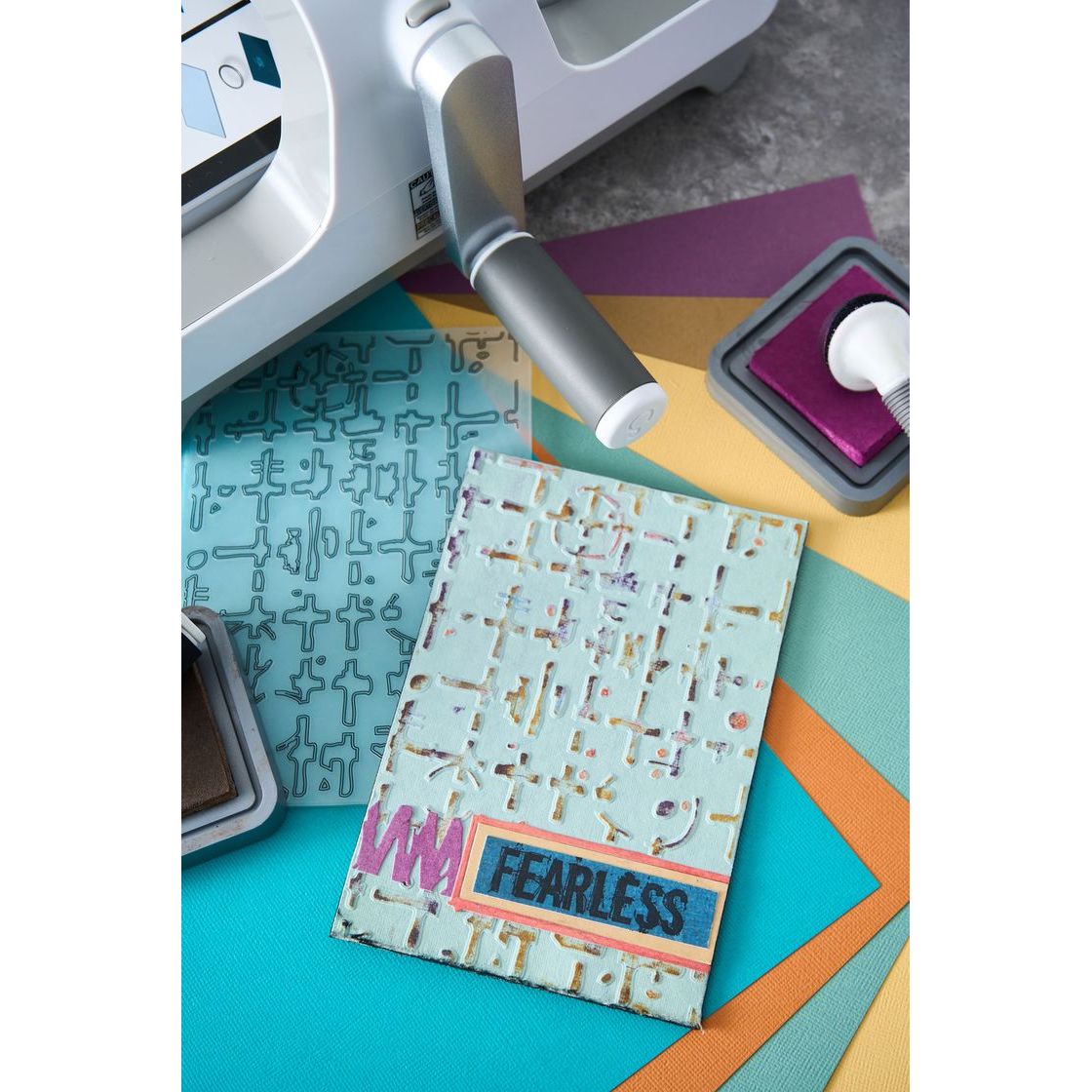 Grid Graph Multi-Level Embossing Folder | Seth Apter