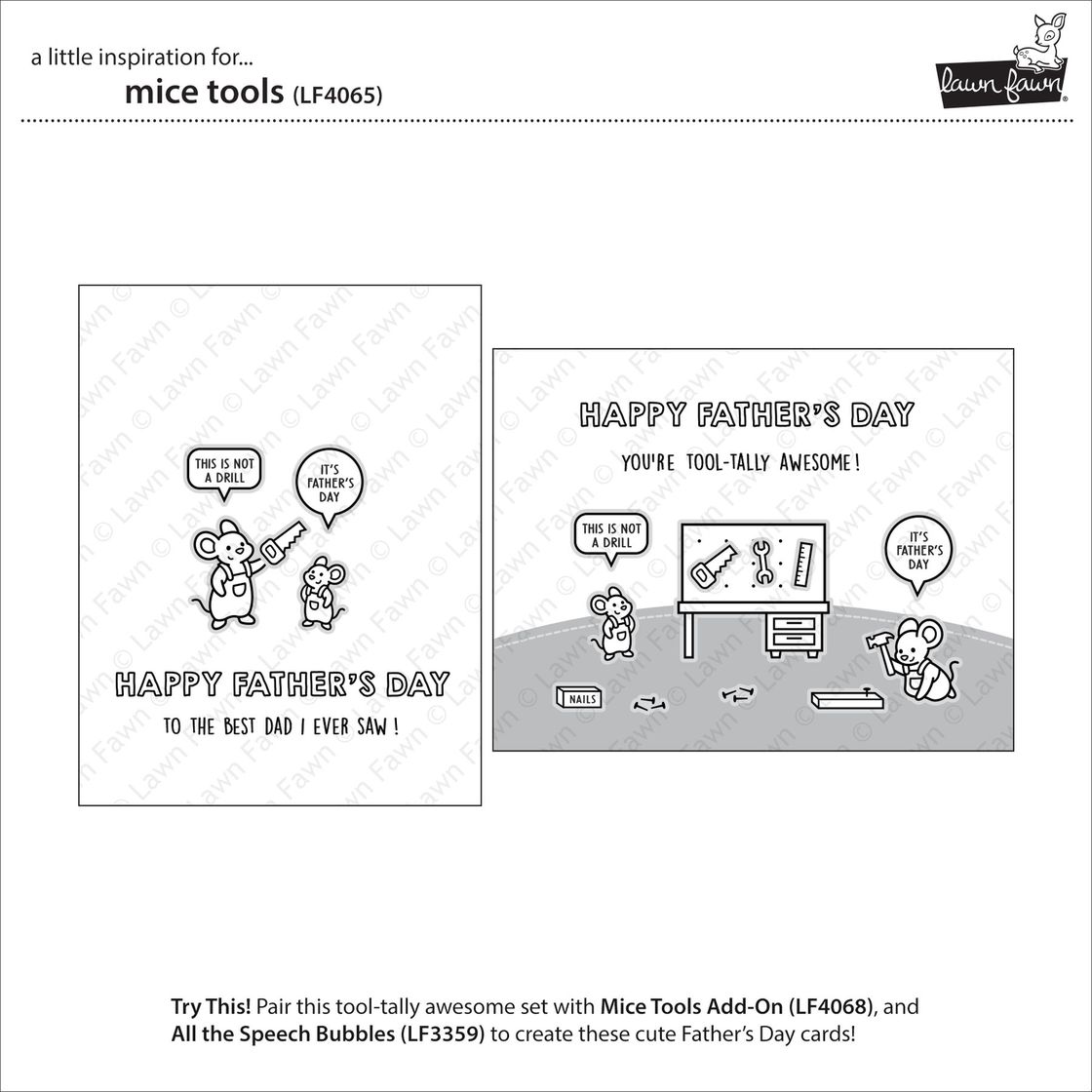 Mice Tools Stamp + Die Bundle