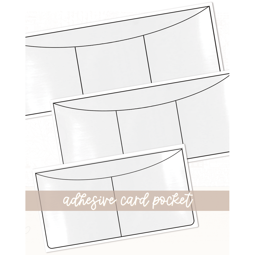 Divided Card Adhesive Pockets