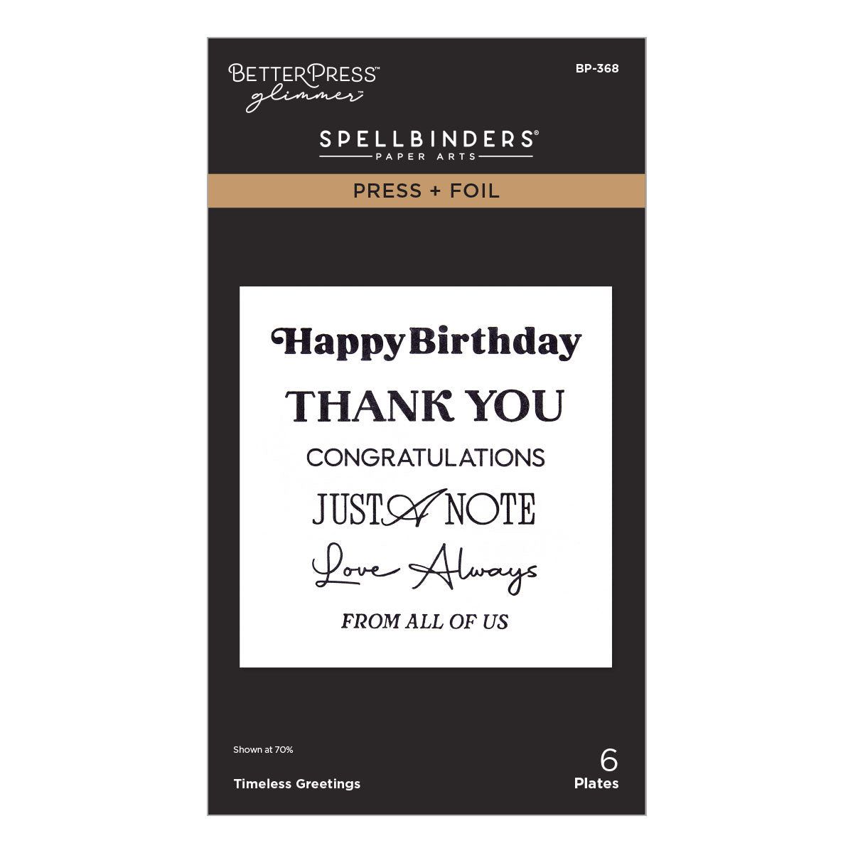 Timeless Greetings Press & Foil Plates
