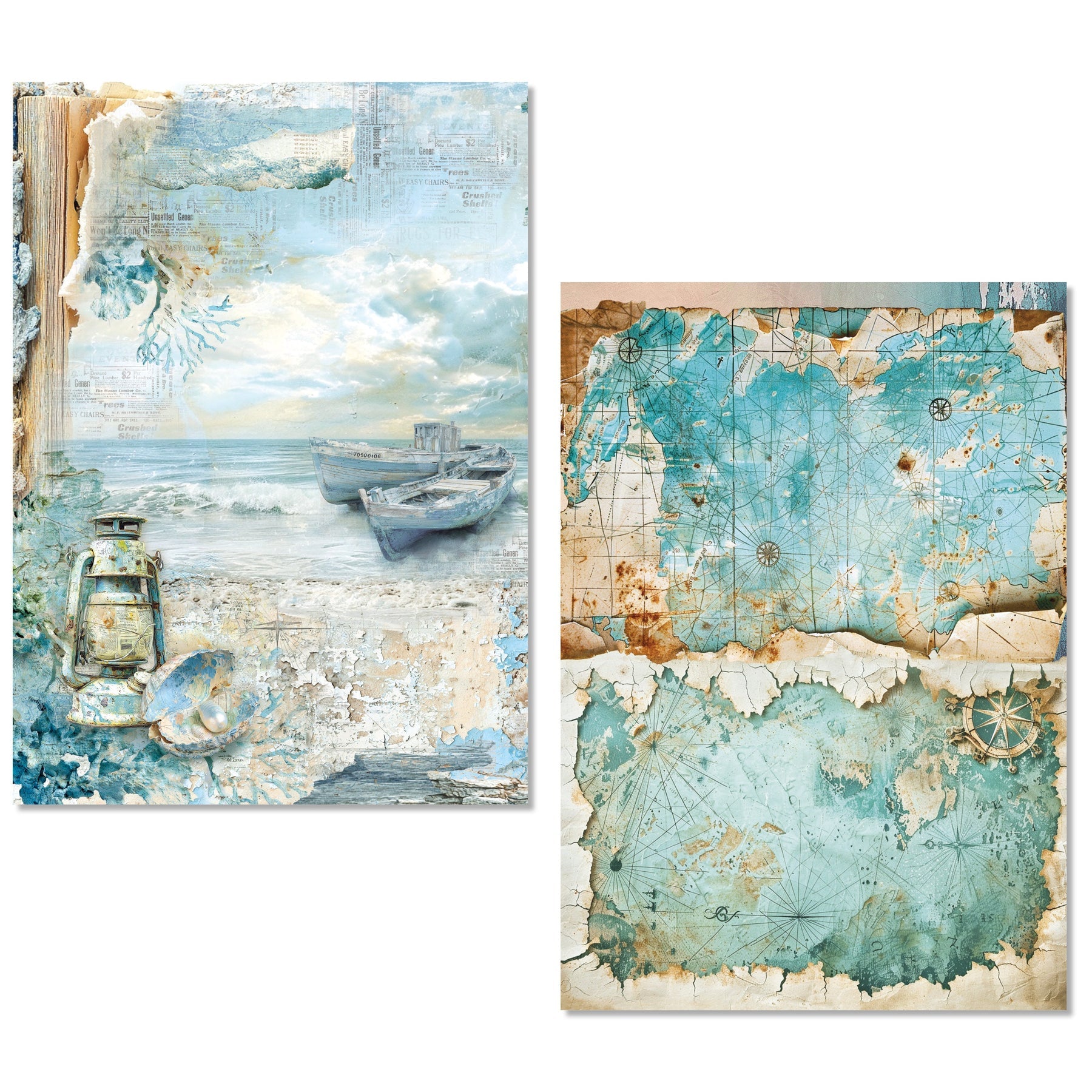 Edge of the Ocean A5 Mixed 8pc Rice Paper