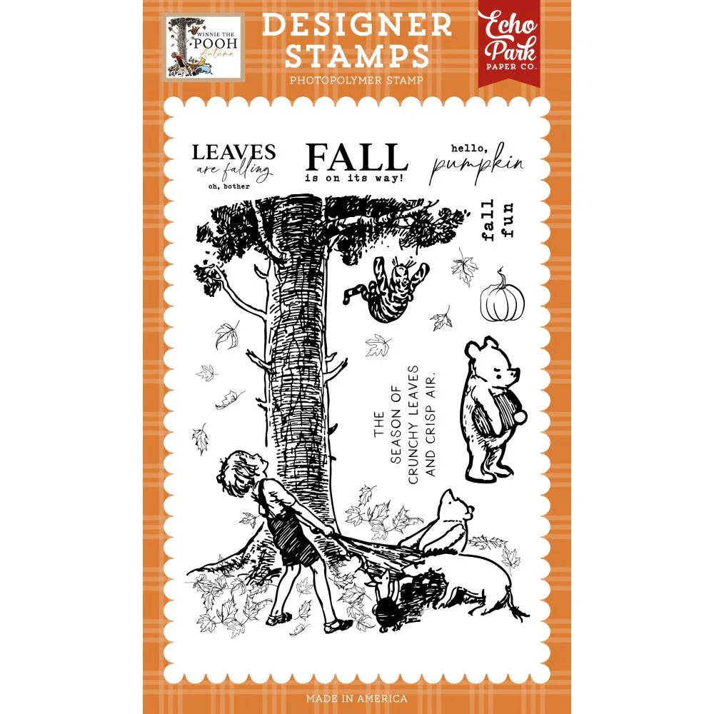 Crunchy Leaves and Crisp Air Stamp + Die Set | Winnie the Pooh