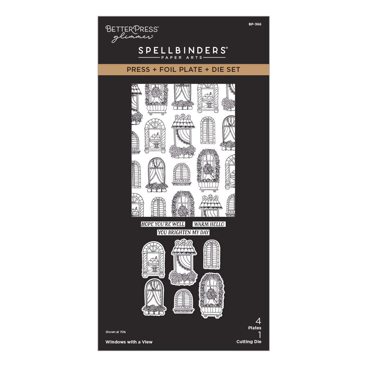 Windows with a View Press + Foil Plate & Die Set